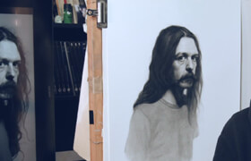 DOMESTIKA - Retrato con lápiz de grafito