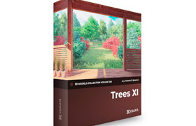 CGAxis Models Volume 100 Trees 3D Models Collection
