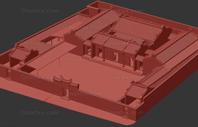 Old Chinese Temple 3d model