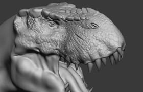 Skillshare - Realistic Dinosaur Sculpting in ZBrush