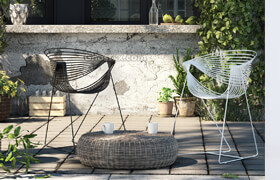 3D Model - Filoferru Outdoor Chair  S E T L A Studio