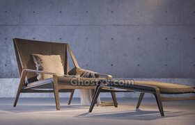 3D Model Henry Goss Chair Timber  The-Boundarystore