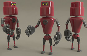 Skillshare - 3D Character Creation in Cinema 4D Modeling a 3D Robot