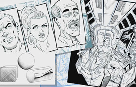 Skillshare - Digital Inking for Comics - A Futuristic Scene