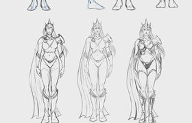 How to Draw Superheroes - Male Proportions & Female Proportions + Suit Design