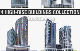Turbosquid - High Rise Buildings Collection 01
