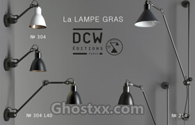 La lampe gras 墙壁灯模型
