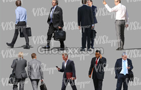 VIShopper cut out people 8 businessmen