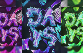 Skillshare - Create an Organic 3D Abstract Poster with Cinema 4D and Photoshop