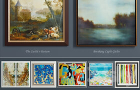 Collection of contemporary paintings (set-8)