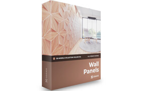 CGAxis - Models Volume 104 Wall Panels I all formats