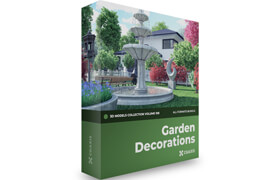 CGAxis - 3D Models Collection Volume 108 - Garden Decorations