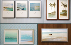 The picture in the frame: 11 Pieces (Collection 35) Sea theme  ​