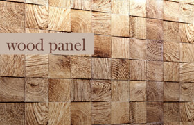 Panel of wood