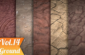 ​Cgtrader - Stylized Ground Vol 14 - Hand Painted Texture Pack Texture