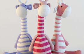 Giraffes textile