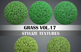 Stylized Grass Vol 17 - Hand Painted Texture Pack Texture