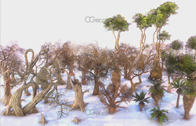 Cgtrader - Low Poly Tree Pack Low-poly 3D model