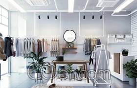 Fashion Shop 10 Interior Scene - 3D model