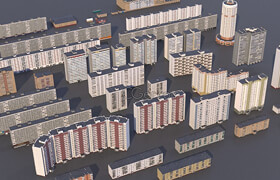 Cgtrader - Russian buildings pack 3D model
