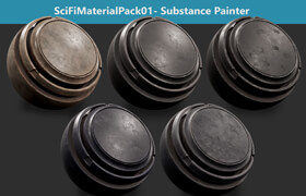 Sci-Fi Material Pack 01 - Substance Painter