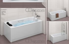 Cgtrader - Set of baths Roca set 31 -Element-BeCool-Hall-Vythos 3D model