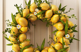 Lemon wreath