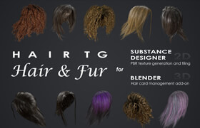 HairTG Hair & Fur for Substance Designer