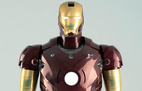 Iron Man Rigged，绑定动作的钢铁侠模型