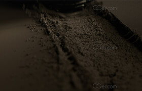 Gumroad - Vellum Grain, Tire in Sand, Animated Houdini Scene