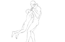 Boys’ Love Pose Sketch Compilation - Hugs and Close Scenes Coupling Extra - By Ebimo
