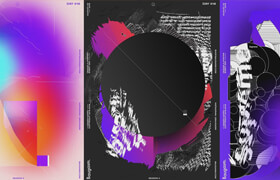 Skillshare - Baugasm Series 10 - Design 3 Different Abstract Posters in Adobe Photoshop and Illustrator