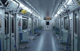 Artstation - The Spiral City Subway - Project File - 3dmodel