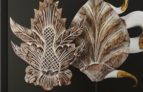 Albesia Wood Carved Decoration