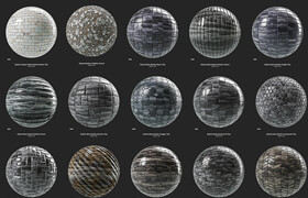 Substance Source Project 11 - 32 Assets - Stylized Pack