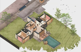 Domestika - Ilustración digital de proyectos arquitectónicos