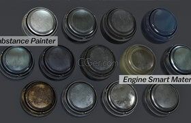 ArtStation Marketplace - 13 Substance Painter Engine Metal Automotive Smart Materials