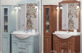 Bathroom furniture STAR 95 cassetti centrali