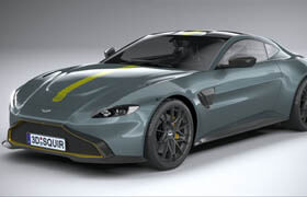 3dsquir - Aston Martin Vantage AMR 2020 3D Model