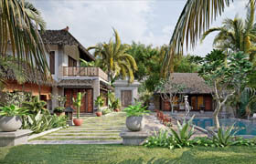 Bali Villa - 3dmodel