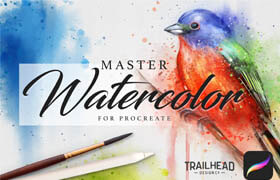 Designcuts - Master Watercolor Procreate Brushes   ​