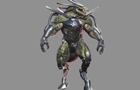 FlippedNormals - Cyber Reptile Creature Course - Volume 1 & Volume 2 by victory3d