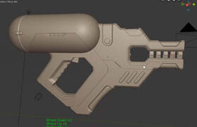 Artstation - Hardsurface modeling a Sci-Fi Gun with HardOPS in Blender 2.8 with Dejan Pejacki