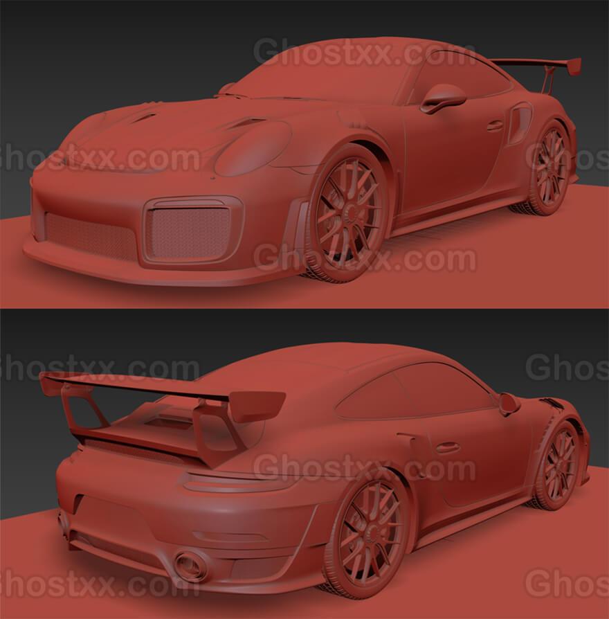 911 gt2 rs 3d model thomas f 保時捷911 gt2 rs汽車三維模型,fbx