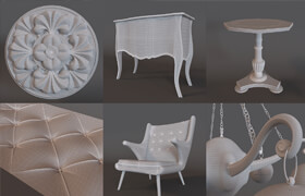 CG INCUBATOR ACADEMY - 3ds Max. Complex furniture modeling intensive (2014) RUSSIAN