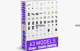 Cgtrader - 63 studio stage theater cinema lighting collection 3d - 3dmodel