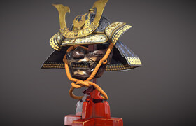 Sketchfab - Samurai Helm  Kabuto (Low-poly) - 3dmodel