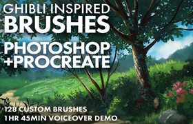 Artstation - Ghibli Inspired Brushes for Photoshop and Procreate - brush
