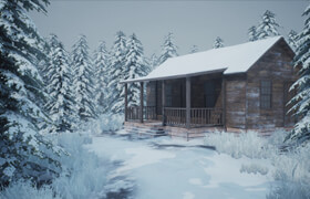 Victory3D - Environment Creation - Snowy Cabin