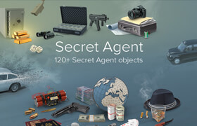 PixelSquid - Secret Agent Collection